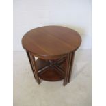 An Art Deco circular nest of five tables