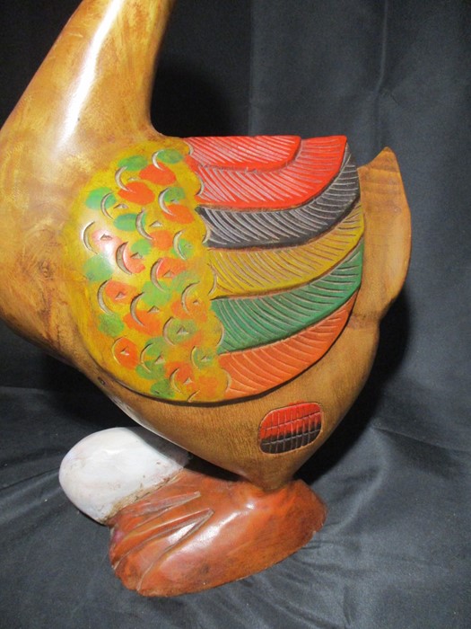 A large wooden novelty duck - Image 4 of 7
