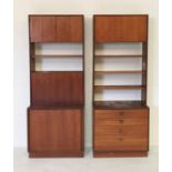 Two G plan teak wall units