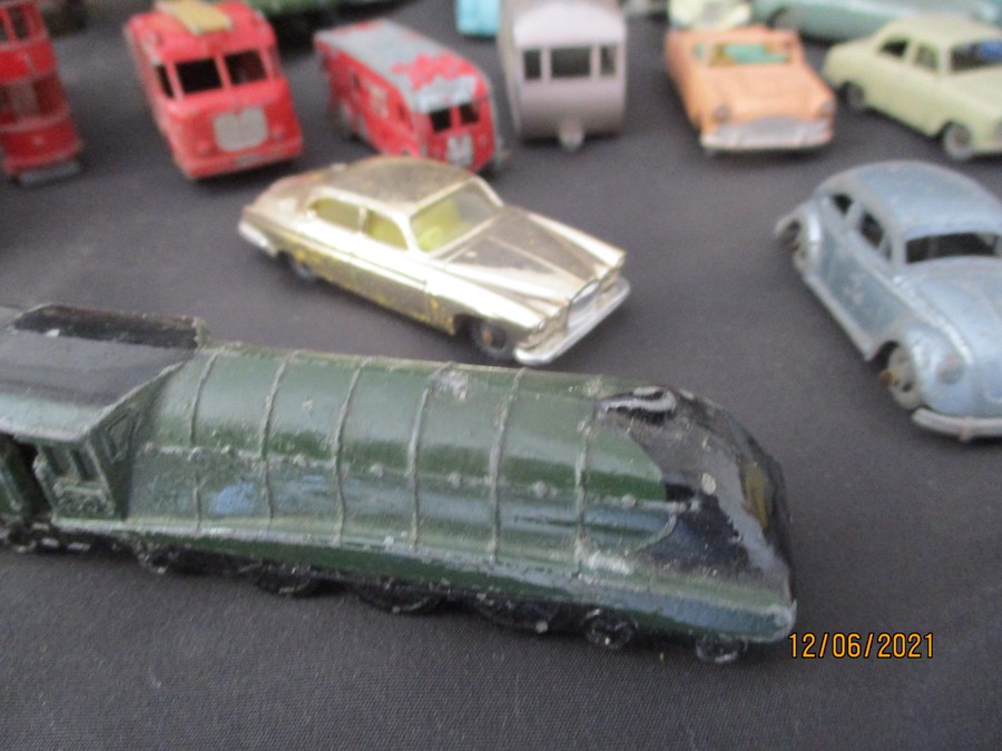 A selection of vintage play worn model cars including Lesney, Corgi and Dinky - Bild 12 aus 33