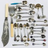 A collection of silver and other cutlery, total weight of silver 272g