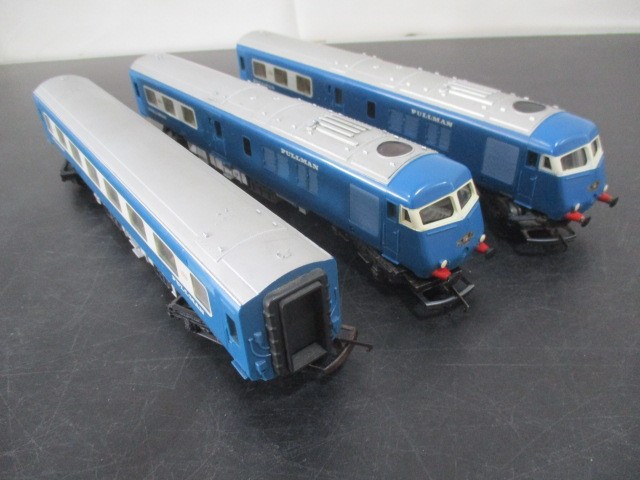 Hornby Tri-ang Blue Pullman three car train set. - Bild 4 aus 6