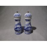 Spode Copeland Blue Italian salt & pepper set