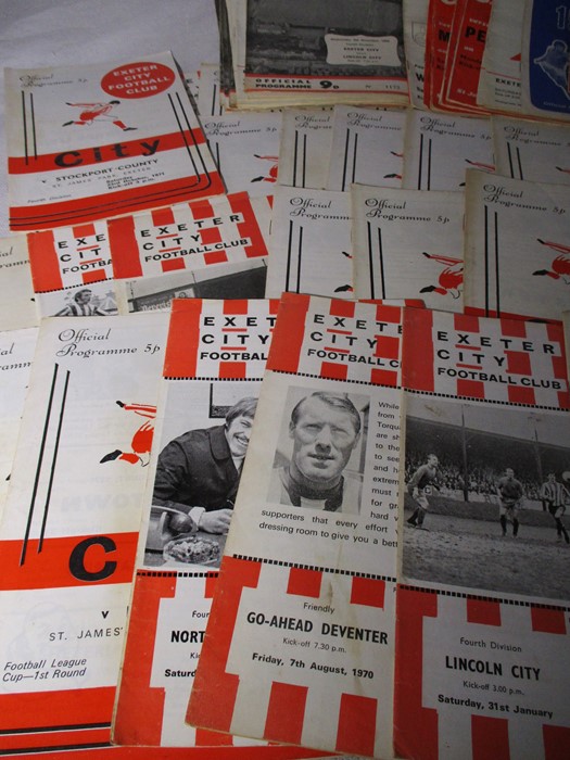 A collection of Exeter City Football Club match day programmes (dating from approx. 1967 to - Image 6 of 13