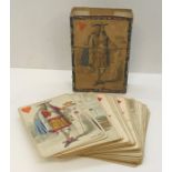 A part pack of French playing cards by B.P. Grimaud, Paris. Jeu des Rois de France. Non-standard