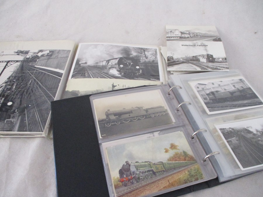 A collection of Railways related photographs and postcards etc.
