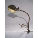 A vintage industrial machinist/workbench lamp