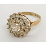 A 9ct gold dress ring