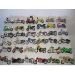 A collection of thirty six model motorcycles including Maisto etc.