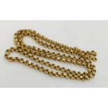 A tested 9ct gold chain. weight 6.2g