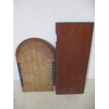 Two vintage wooden Shove ha'penny boards