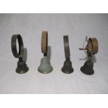A collection of four servant bells