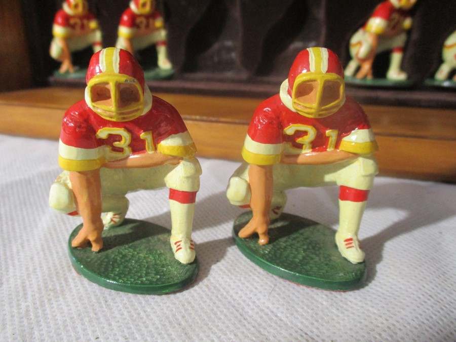 An American Football SAC Ltd lead chess set in box - Bild 3 aus 7