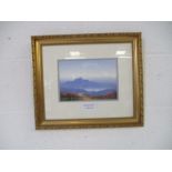 A framed watercolour by K.Zippah entitled "Highland Landscape", dated 1924. Overall size 39cm x