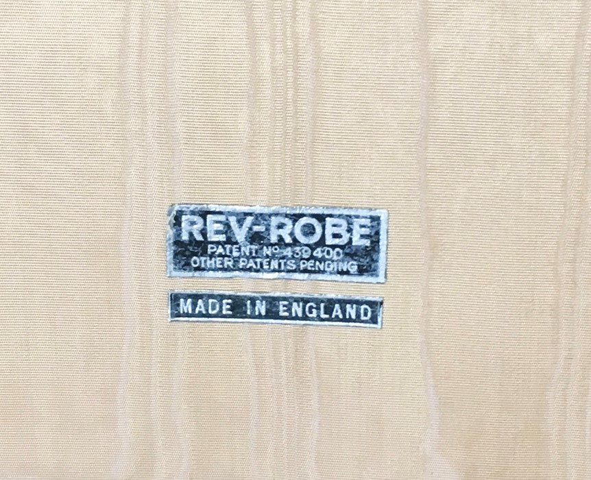 Two vintage wardrobe suitcases including a "Rev-Robe" with canvas covers - Image 4 of 4