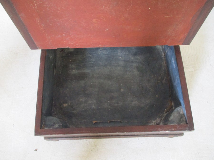 A Victorian step commode - one foot A/F - Bild 10 aus 11