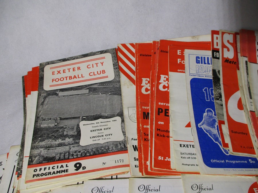 A collection of Exeter City Football Club match day programmes (dating from approx. 1967 to - Image 3 of 13