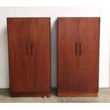 Two G plan gentleman's wardrobes