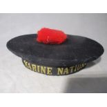 A French "Marine Nationale" naval hat