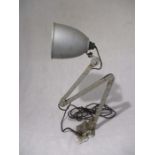 A vintage EDL Bandit angle poise lamp