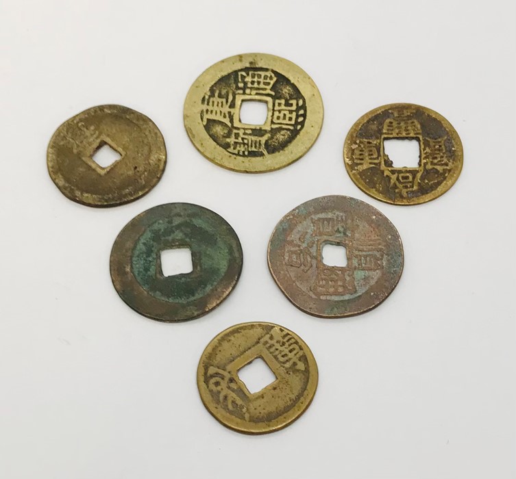 Six Chinese coins