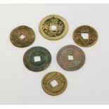 Six Chinese coins