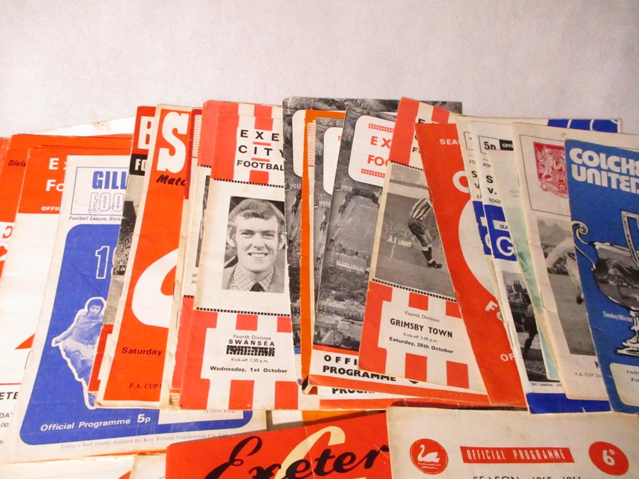 A collection of Exeter City Football Club match day programmes (dating from approx. 1967 to - Image 4 of 13
