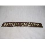 A GWR British Railway enamelled sign