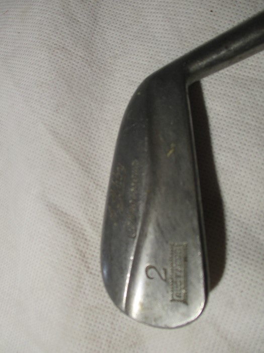 Three vintage golf clubs- two with Hickory shafts, including "The Leslie Putter", "Pyramid Putter" - Image 6 of 7