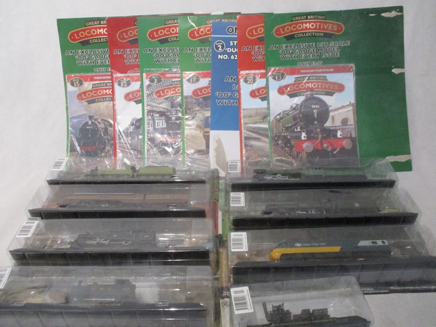 A selection of 1:76 scale models from the Great British Locomotive collection including Flying