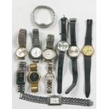 A collection of various watches including Mondaine, MuDu, Timex, Regency etc.
