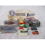 A small collection of Dinky, Corgi etc. including two boxed Dinky MGB's, boxed Eddie Stobart mini