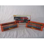 Boxed Hornby carriages along with an R2704 Virgin trains set (1 incorrect loco)