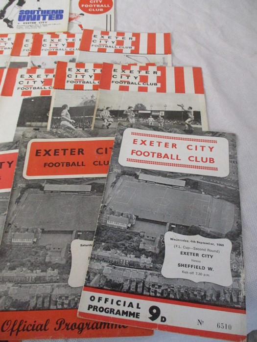 A collection of Exeter City Football Club match day programmes (dating from approx. 1967 to - Image 9 of 13