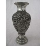 An Indian SCM vase decorated with figures, height 20cm