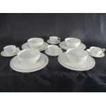 A four piece "Jasper Conran at Wedgwood" part dinner and tea set