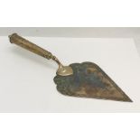 A Sterling Silver ceremonial trowel presented to Sir Dudley Rawson Strafford De Chair KCB, MVO RN on