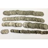 A collection of various coinage including 25 George V Florins from 1920 onwards, mixed collection of