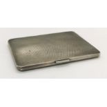 A heavy hallmarked silver cigarette case, weight 183.2g