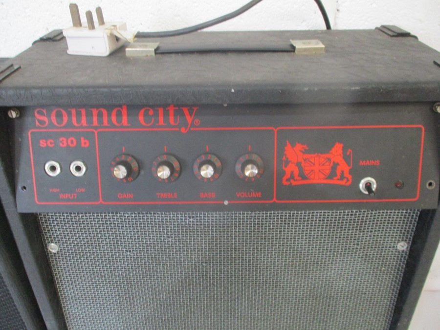 Two vintage guitar amps, a JSH C15T and a Sound City SC30B. - Image 4 of 8