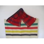 A vintage blanket 157cm x 198cm plus one wall hanging 190cm x 71cm.