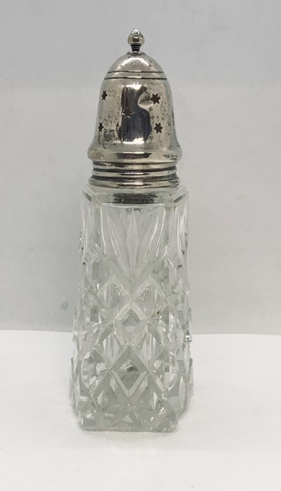 A hallmarked silver topped sugar castor - Image 2 of 3