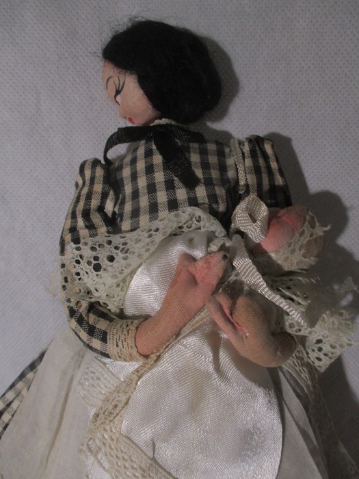 A small collection of dolls and teddies etc. including a Helga Weich porcelain headed doll, - Image 10 of 13