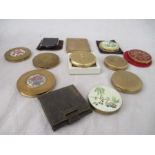 A collection of vintage compacts etc.