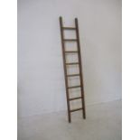 A wooden ladder - Height 197cm