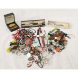 A collection of costume jewellery etc.