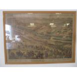 A framed print "Battle of Modder River, November 28, 1899 by G W Bacon & Co