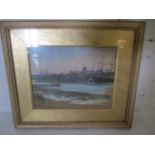 "Old Shoreham" a watercolour study by Charles Napier Hemy (1841-1917) " A study from the south