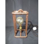 A steam punk lamp