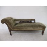 A Victorian chaise lounge